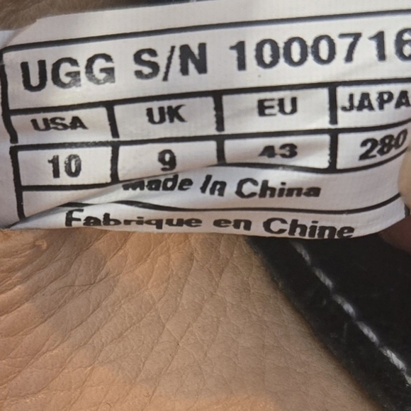 UGG Mens Bel-Air Venetian Black Suede Slip On Loafers Mens Size 10 - Picture 12 of 12